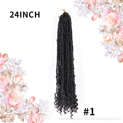 Julianna Handmade Short Ombre Synthetic Braiding Hair Extension Faux Curly Butterfly Lock Crochet Braids Crochet Hair